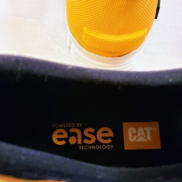 CAT Stormers Industrial Rubber Yellow Slip-On Work Shoes With Ease Technology 6M - Picture 5 of 10